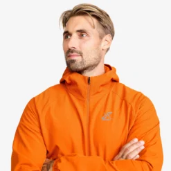 Distance Pro Wind Jacket Herren Hawaiian Sunset/Russet Orange