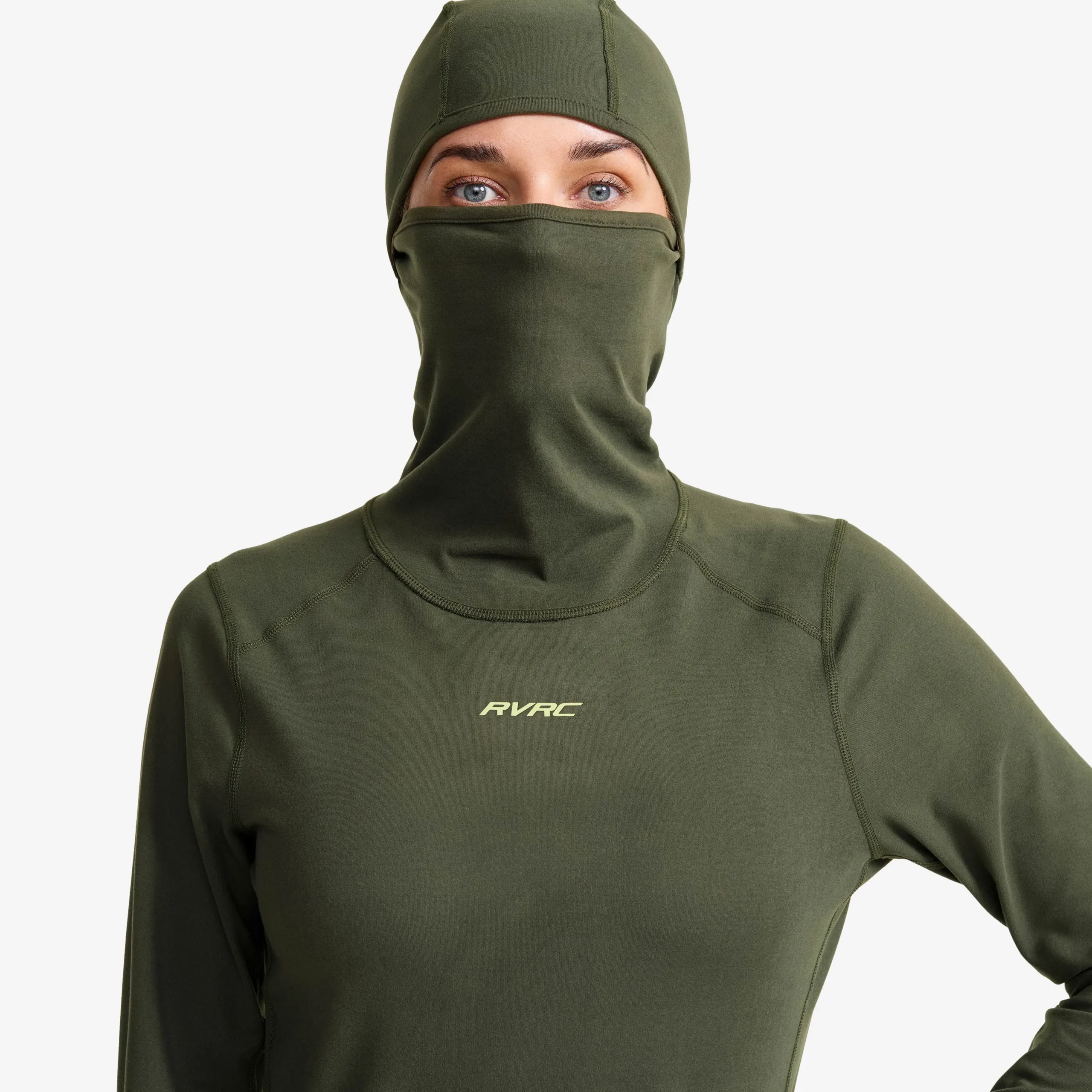Downhill Base Layer Balaclava Top Damen Kambaba Green