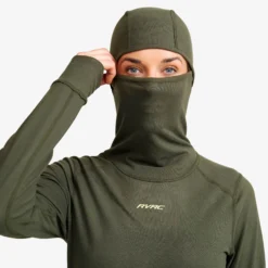 Downhill Base Layer Balaclava Top Damen Kambaba Green