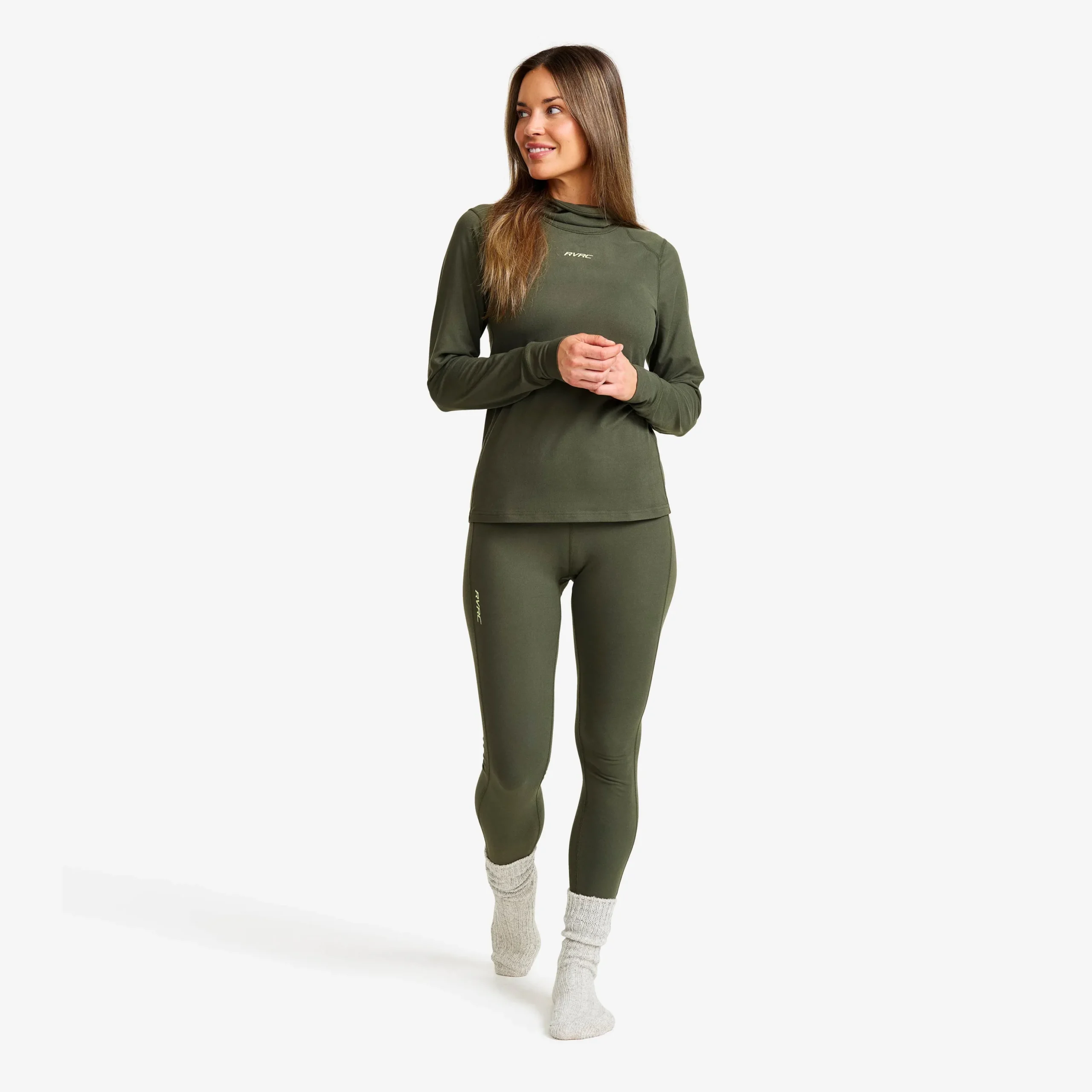 Downhill Base Layer Balaclava Top Damen Kambaba Green