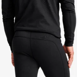 Downhill Base Layer Pants Herren Black
