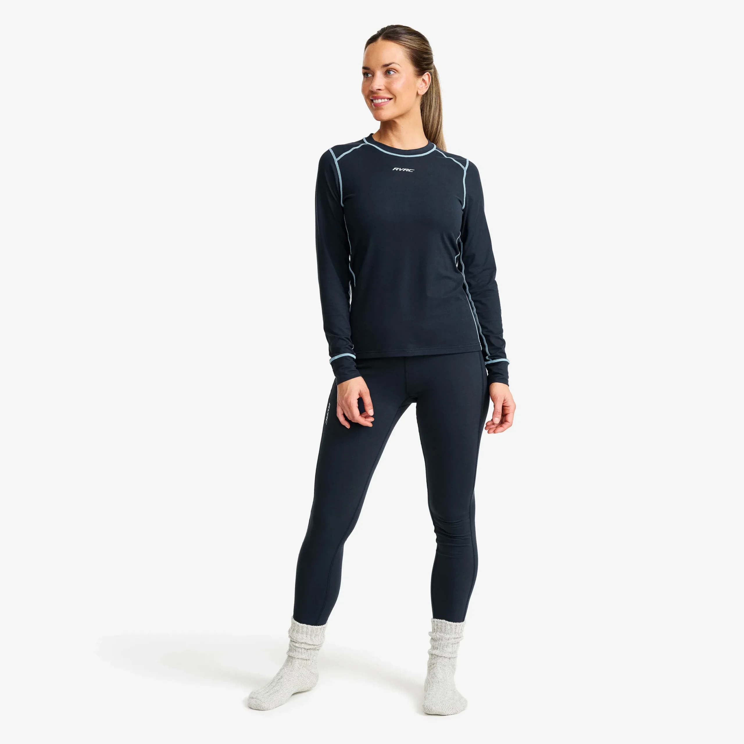 Downhill Base Layer Top Damen Deep Navy/Arona