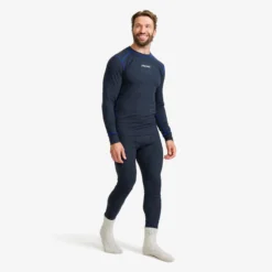 Downhill Base Layer Top Herren Deep Navy/Surf The Web