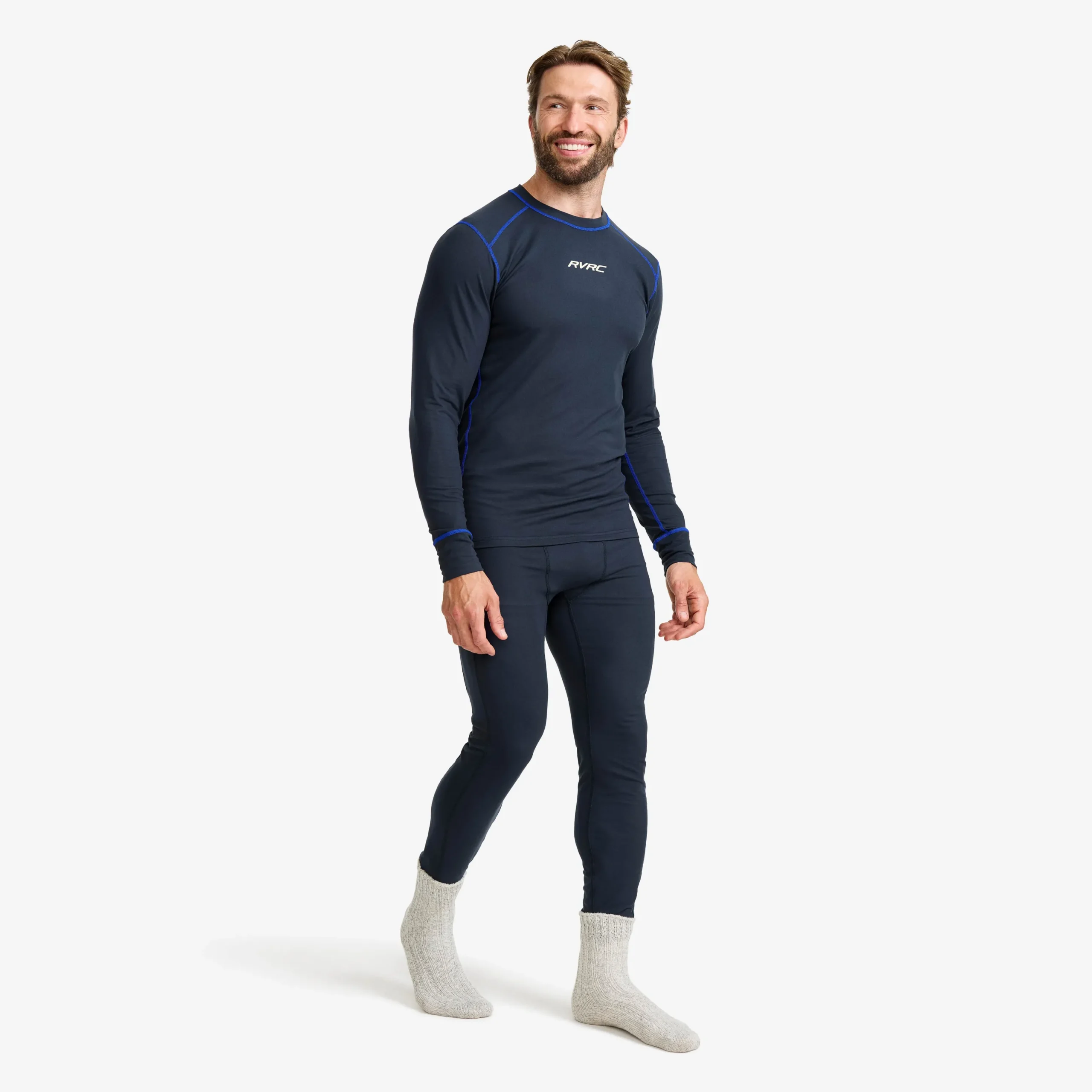 Downhill Base Layer Top Herren Deep Navy/Surf The Web