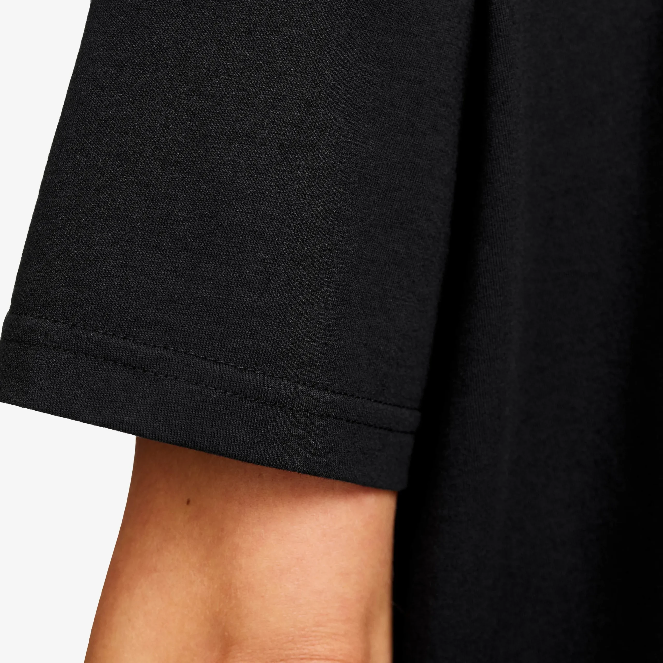 Easy Cropped T-shirt Damen Black