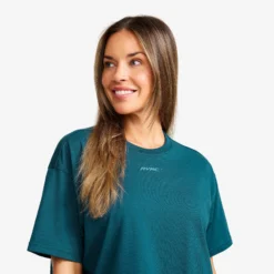 Easy Cropped T-shirt Damen Legion Blue