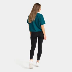 Easy Cropped T-shirt Damen Legion Blue