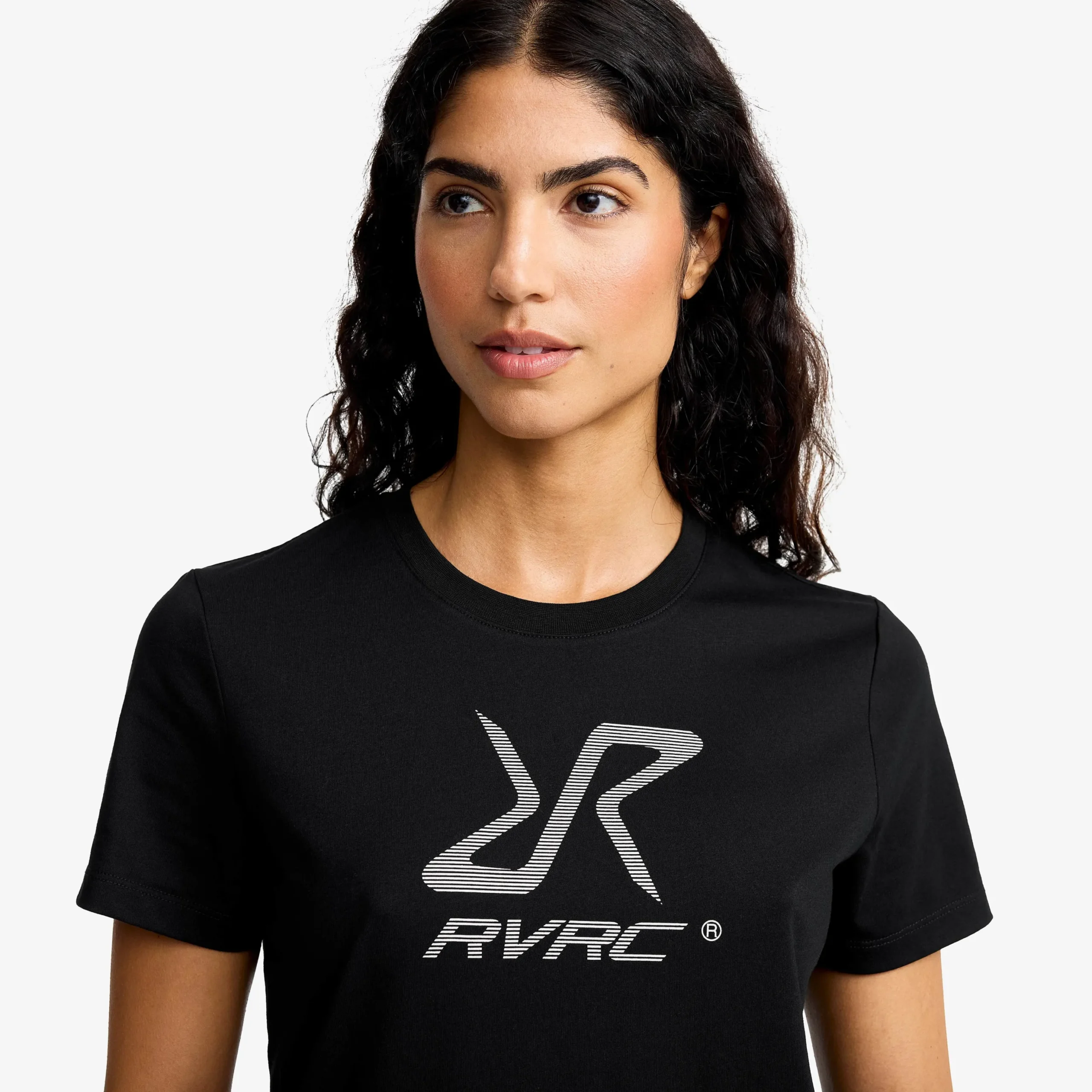Easy Graphic Logo T-shirt Damen Black