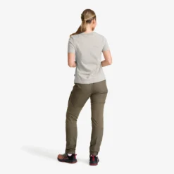 Easy Graphic Logo T-shirt Damen Grey Melange