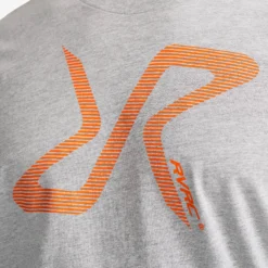 Easy Graphic Logo T-Shirt Herren Grey Melange/Orange
