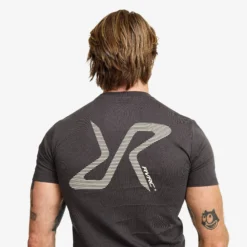 Easy Graphic Logo T-shirt Slim Fit Herren Anthracite