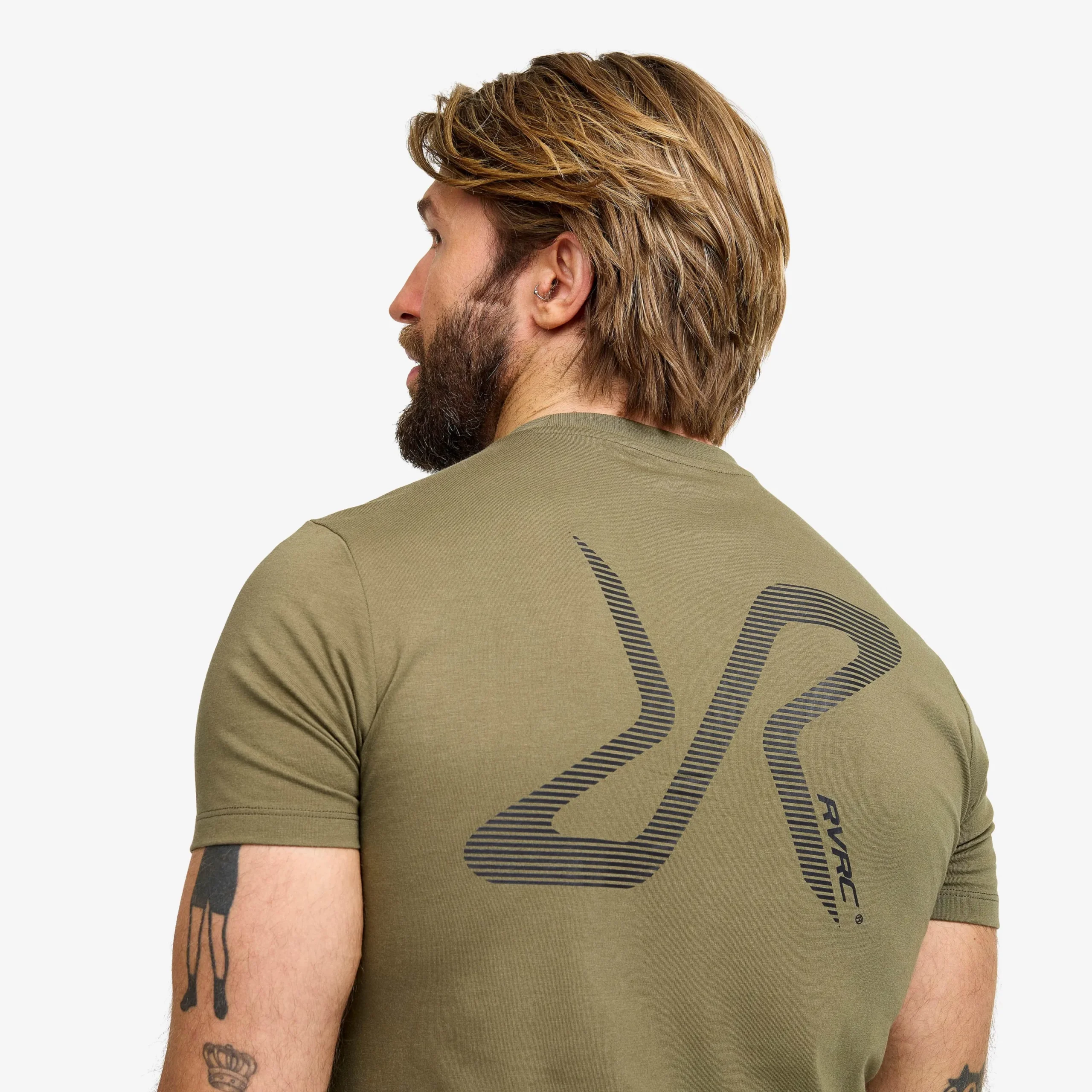 Easy Graphic Logo T-shirt Slim Fit Herren Burnt Olive