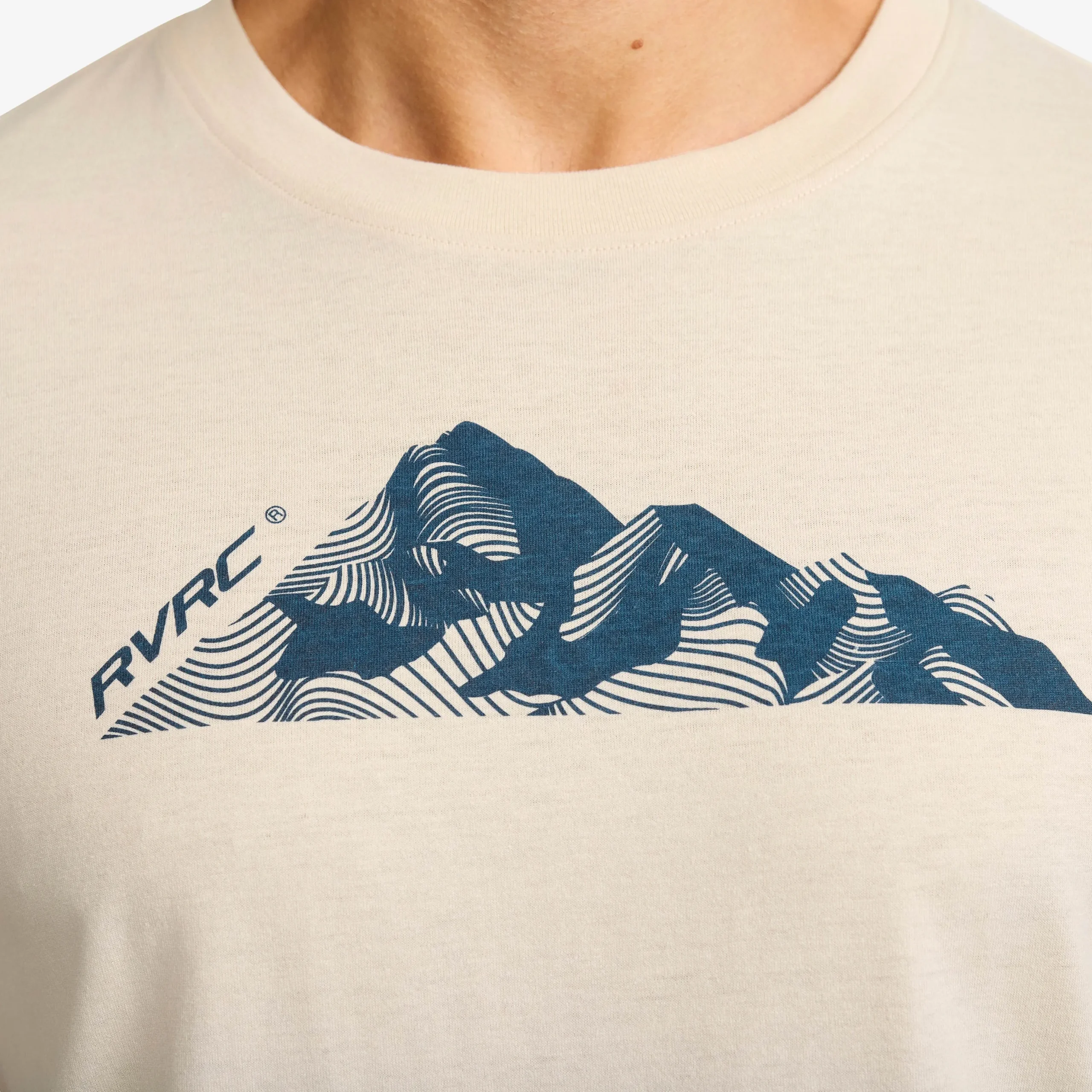 Easy Graphic Mount Lines T-shirt Herren Oatmeal