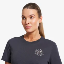Easy Graphic T-shirt Damen Anthracite