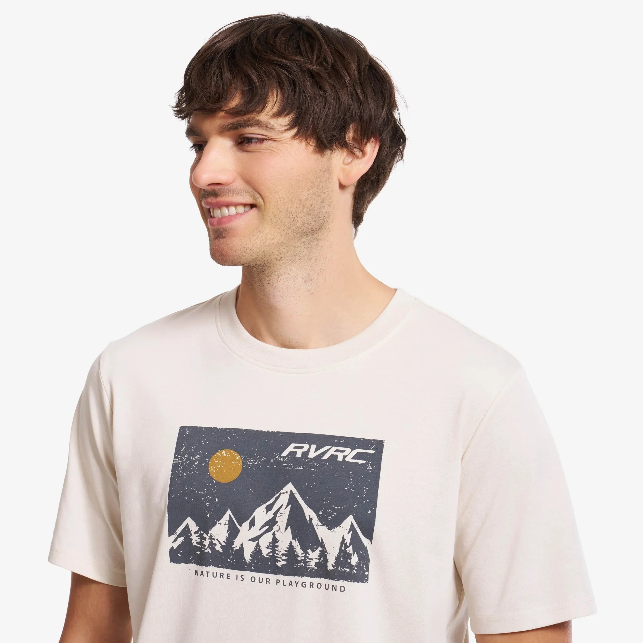 Easy Graphic T-shirt Herren Oatmeal