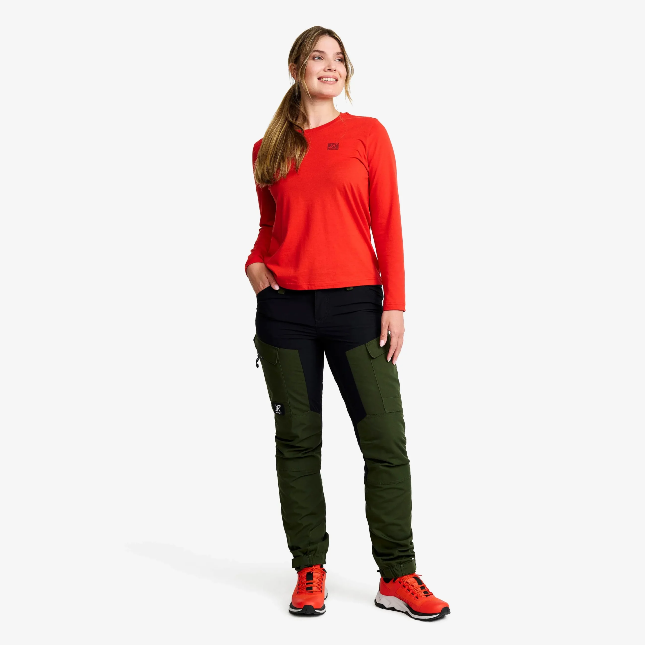 Easy Long-sleeved T-shirt Damen Aurora Red