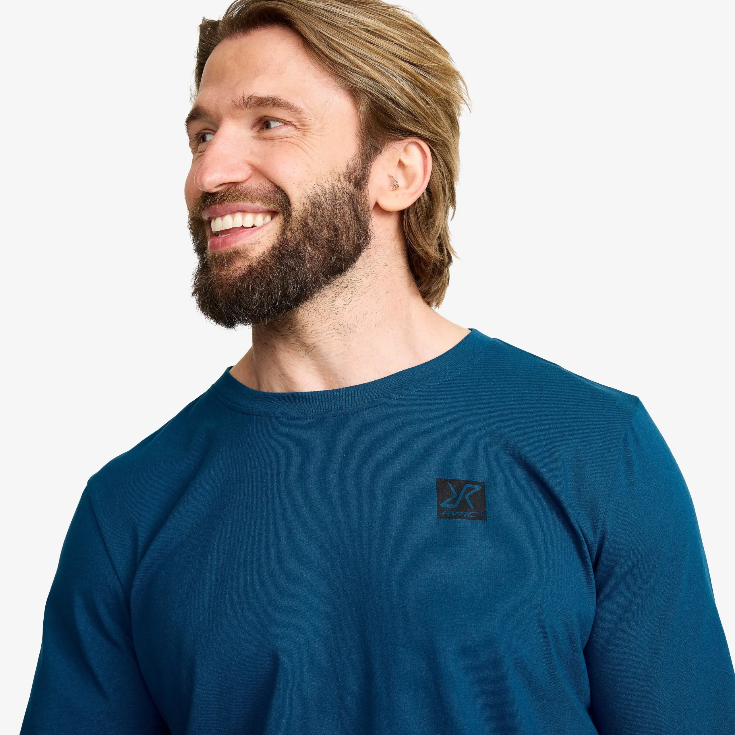 Easy Long-sleeved T-shirt Herren Blue Opal