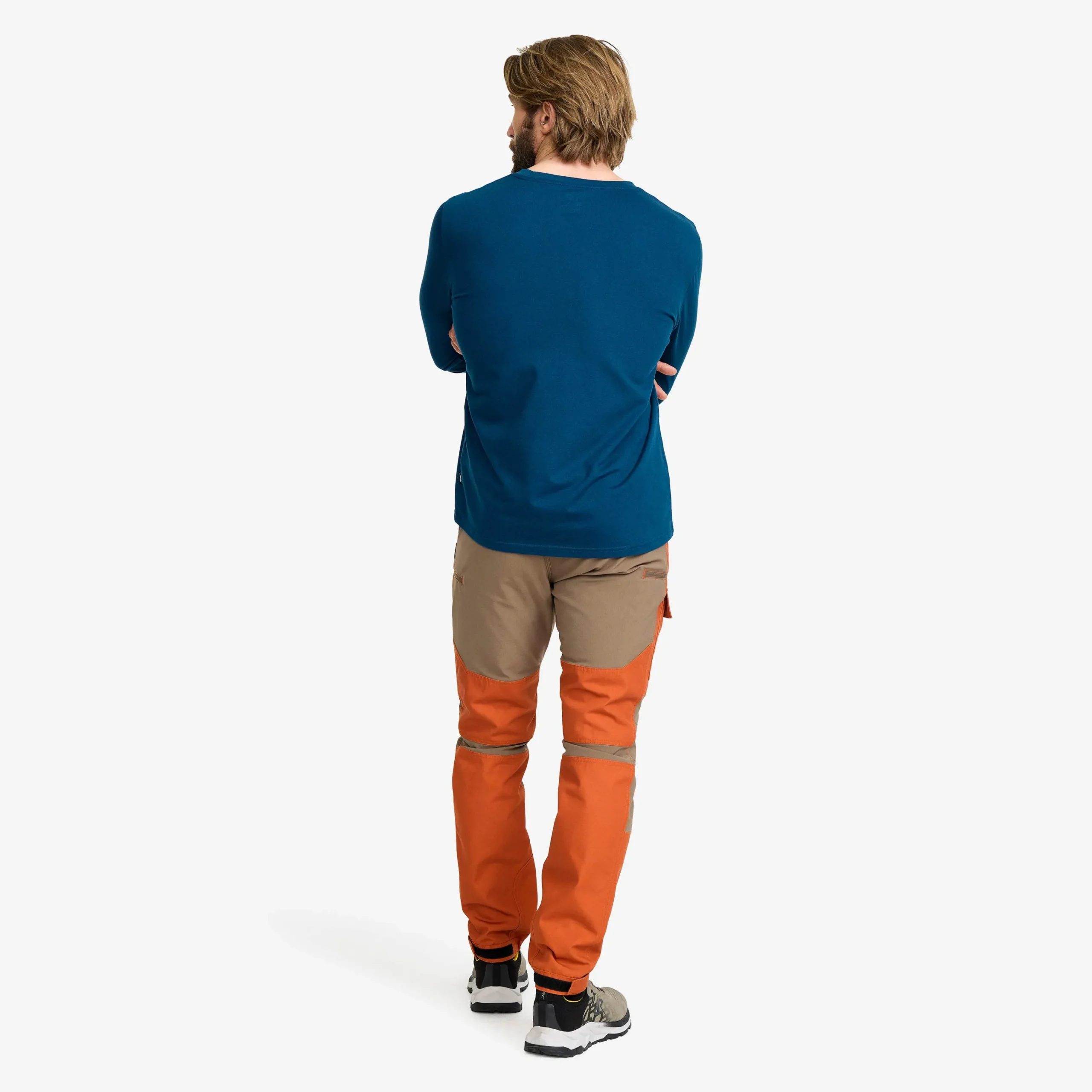 Easy Long-sleeved T-shirt Herren Blue Opal