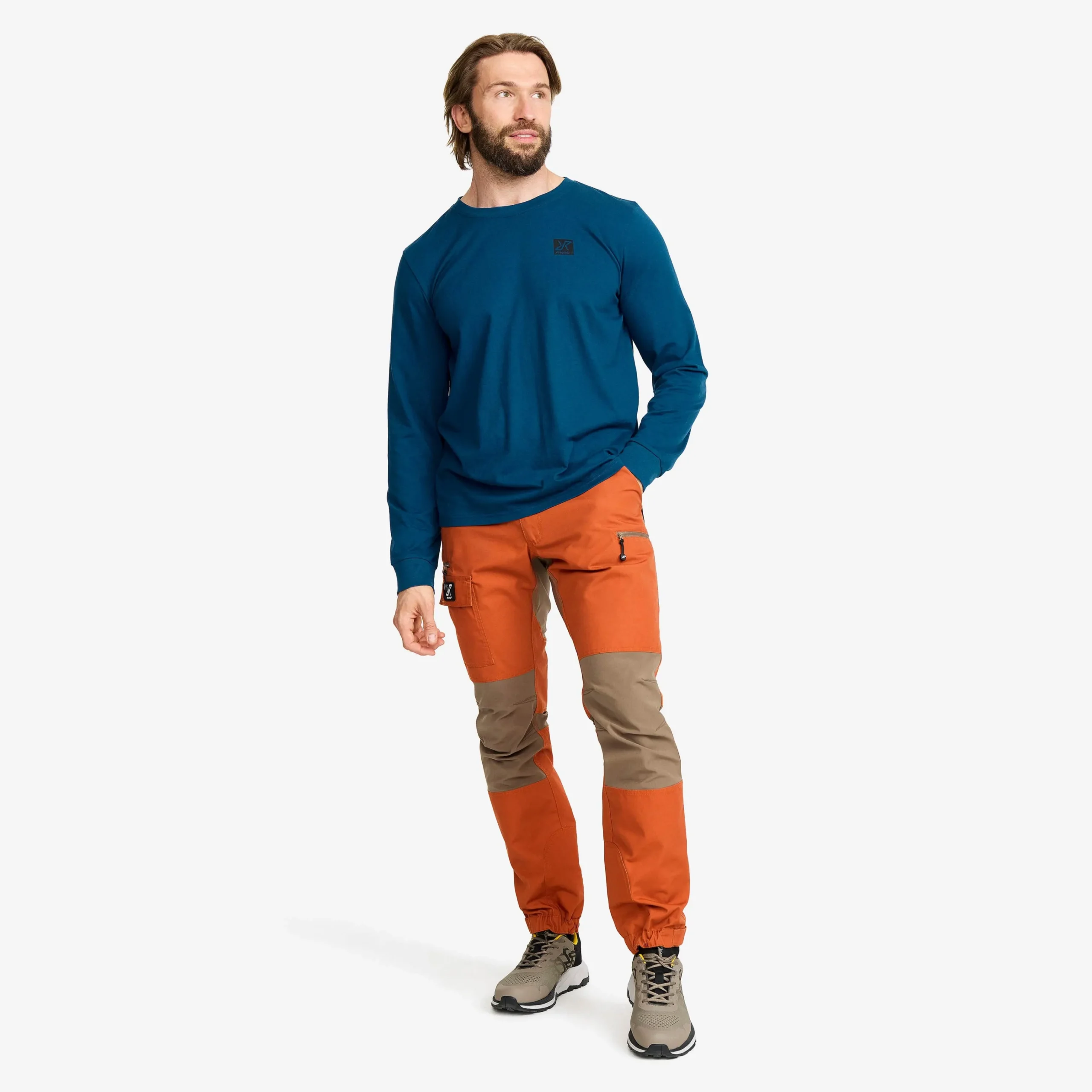 Easy Long-sleeved T-shirt Herren Blue Opal