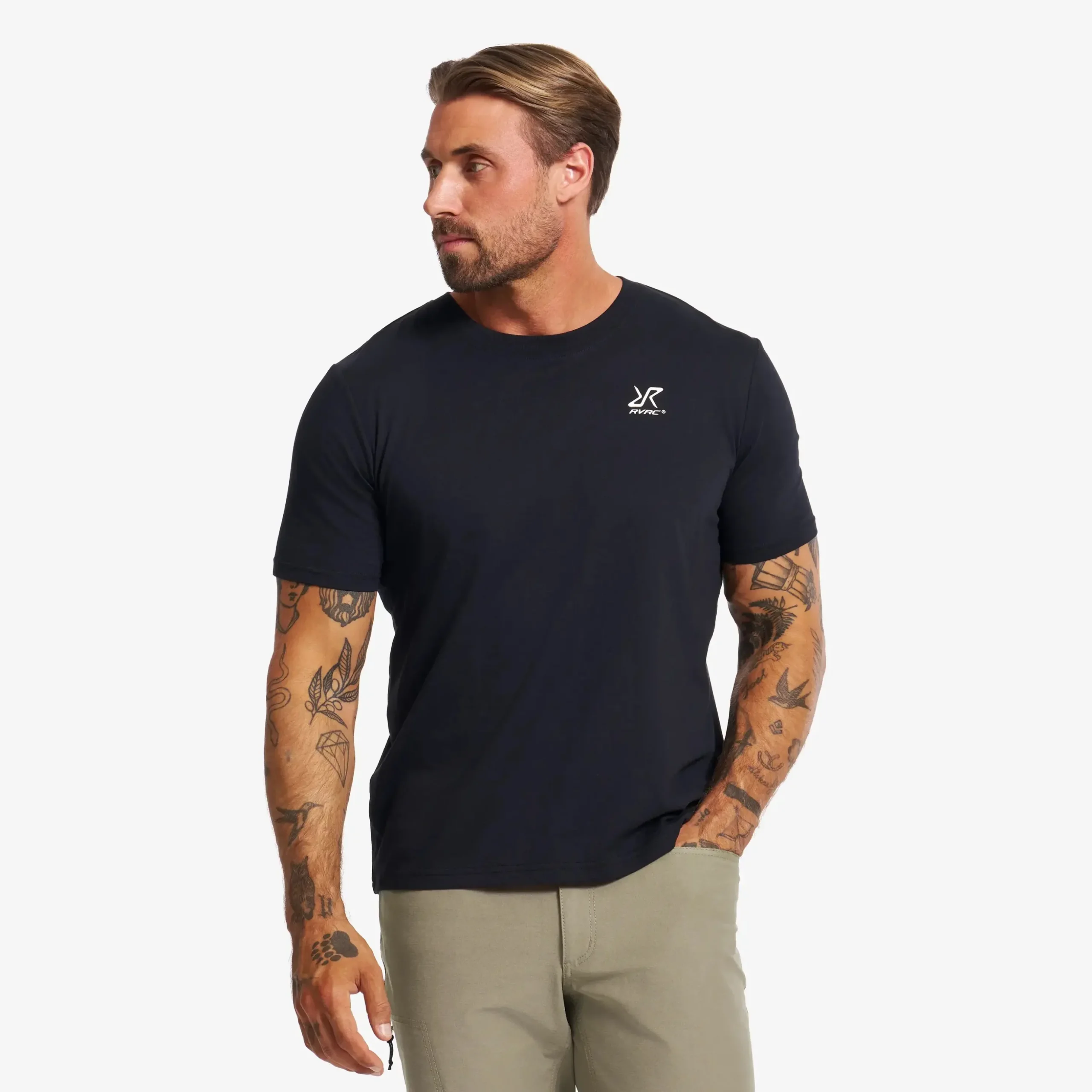 Easy 2 Pack T-shirt Herren Black