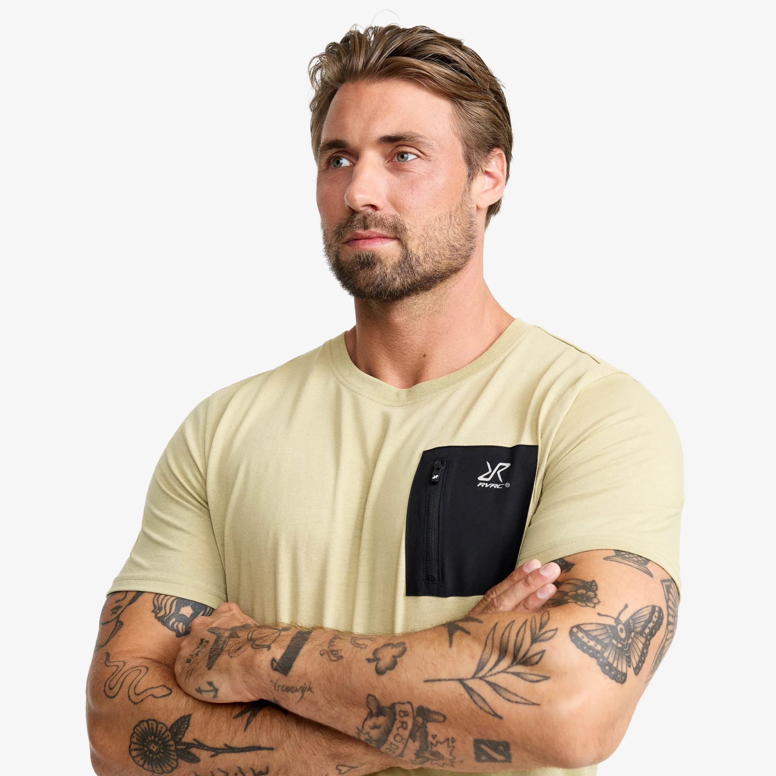 Easy Pocket T-shirt Herren Eucalyptus