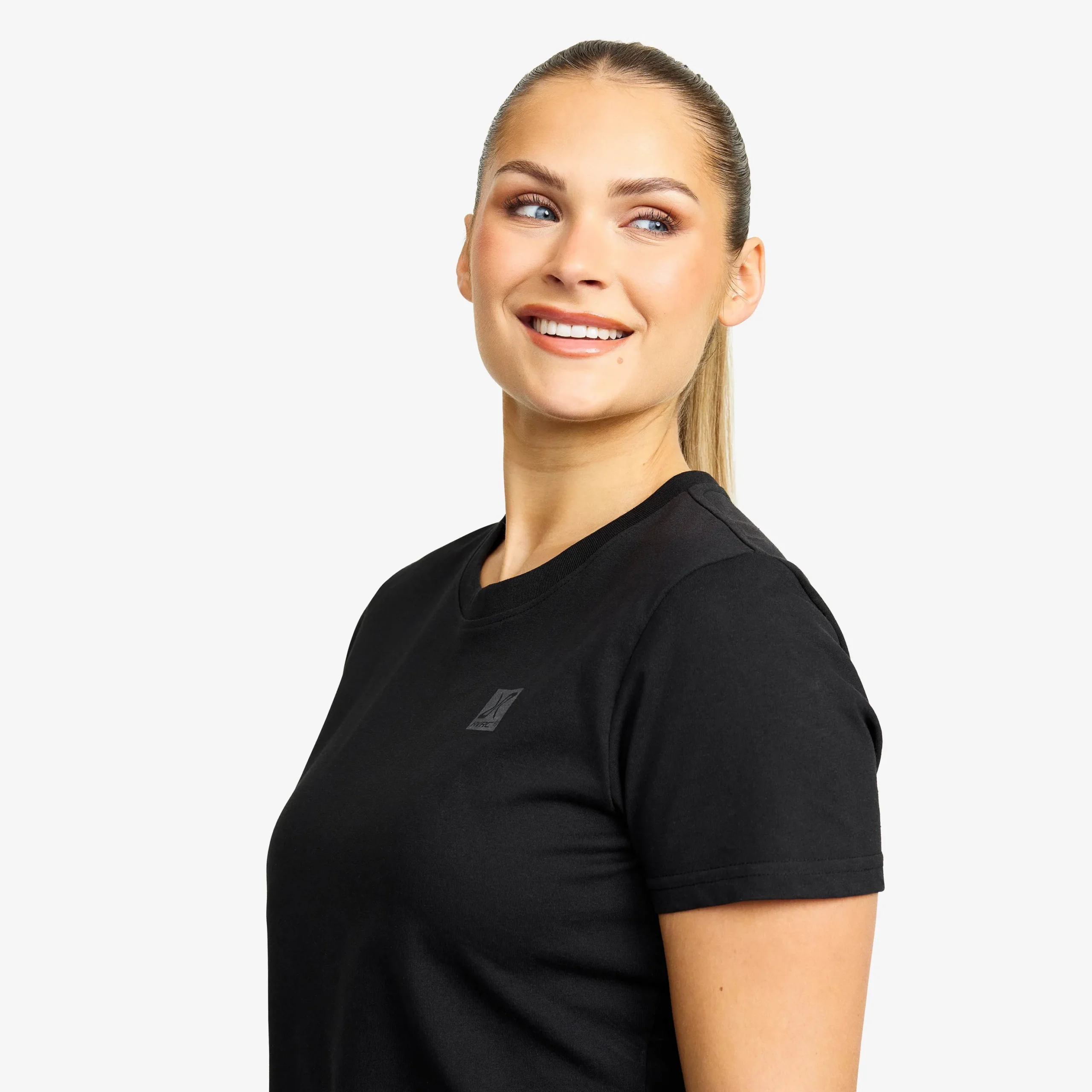 Easy Slim Fit T-shirt Damen Black