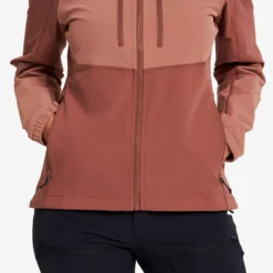 Edge Stretch Jacket Damen Cedar Wood/Pink Mahogany