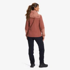 Edge Stretch Jacket Damen Cedar Wood/Pink Mahogany