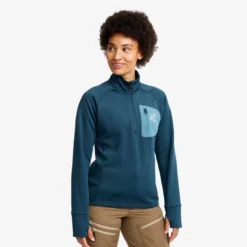 Evolution Half-zip Stretch Fleece Damen Moonlit Ocean