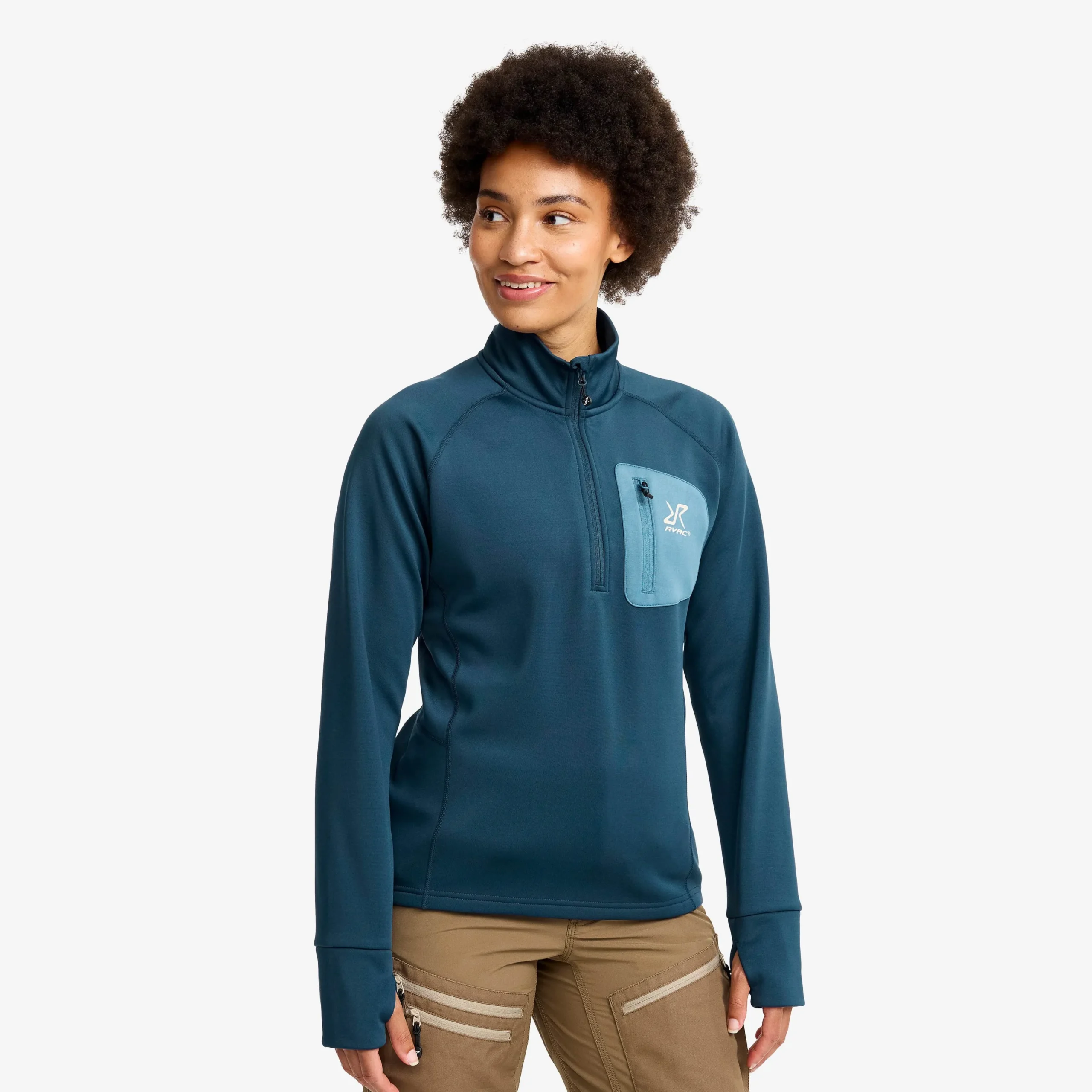 Evolution Half-zip Stretch Fleece Damen Moonlit Ocean