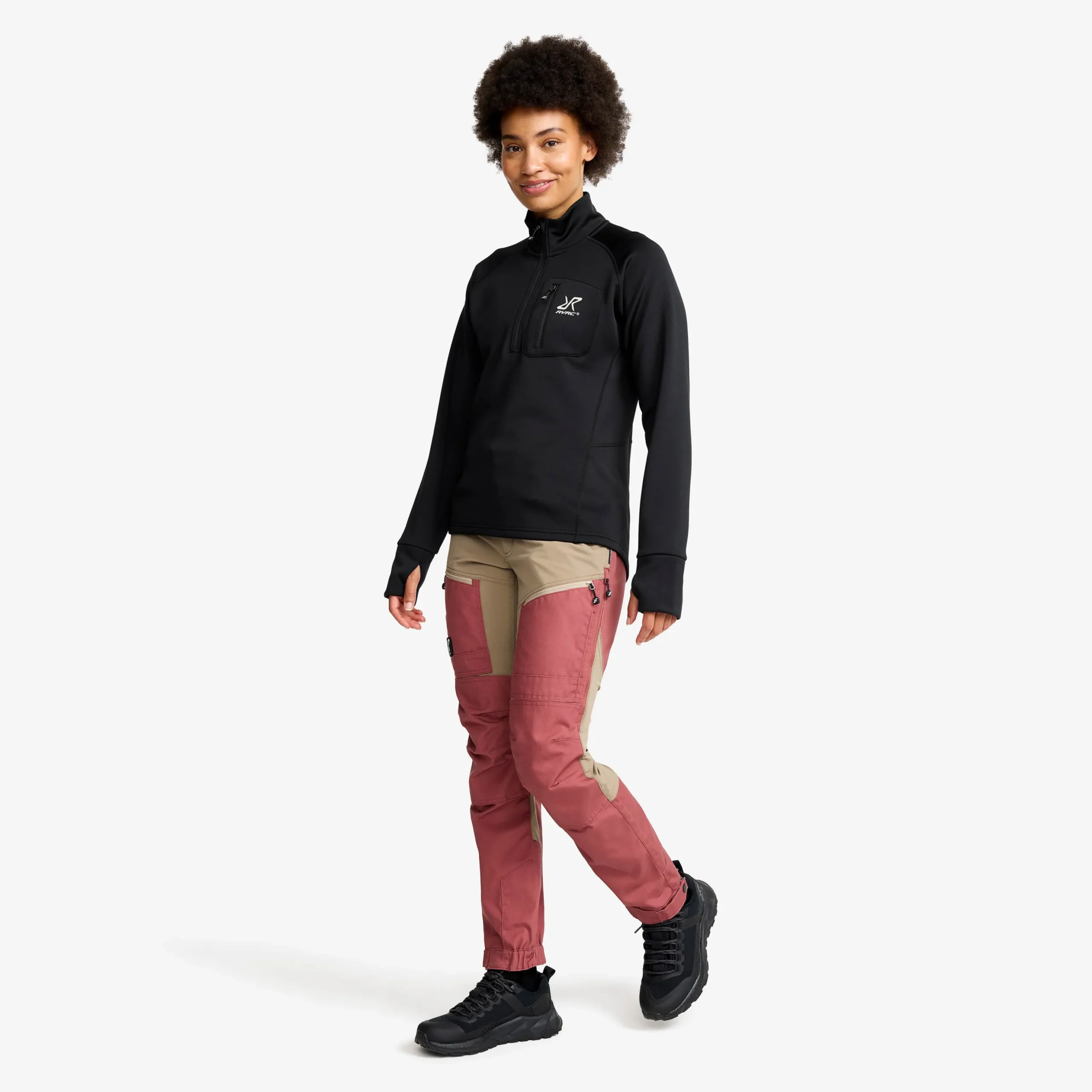 Evolution Half-zip Stretch Fleece Damen Black