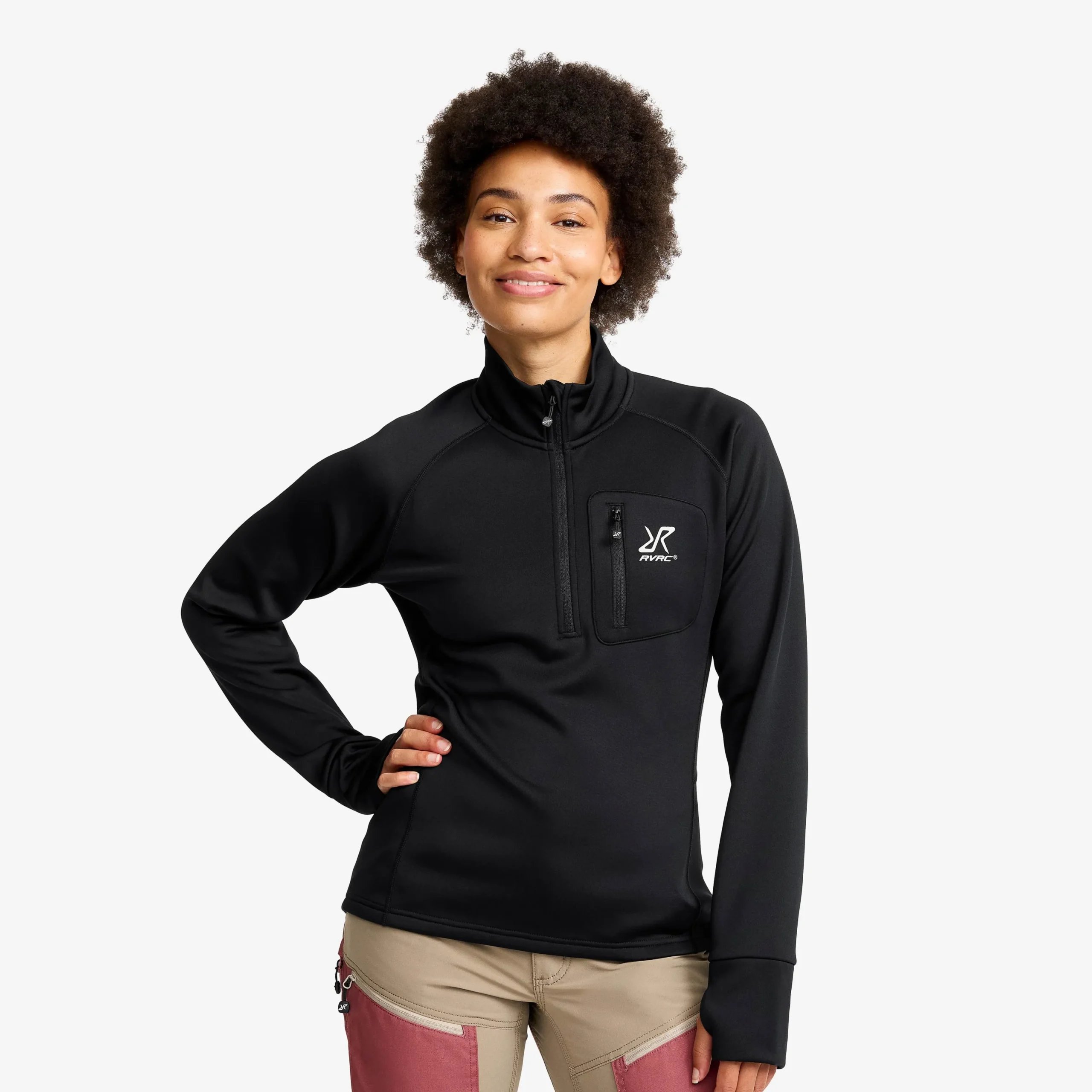 Evolution Half-zip Stretch Fleece Damen Black