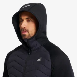 Evolution Hybrid Fleece Jacket Herren Black
