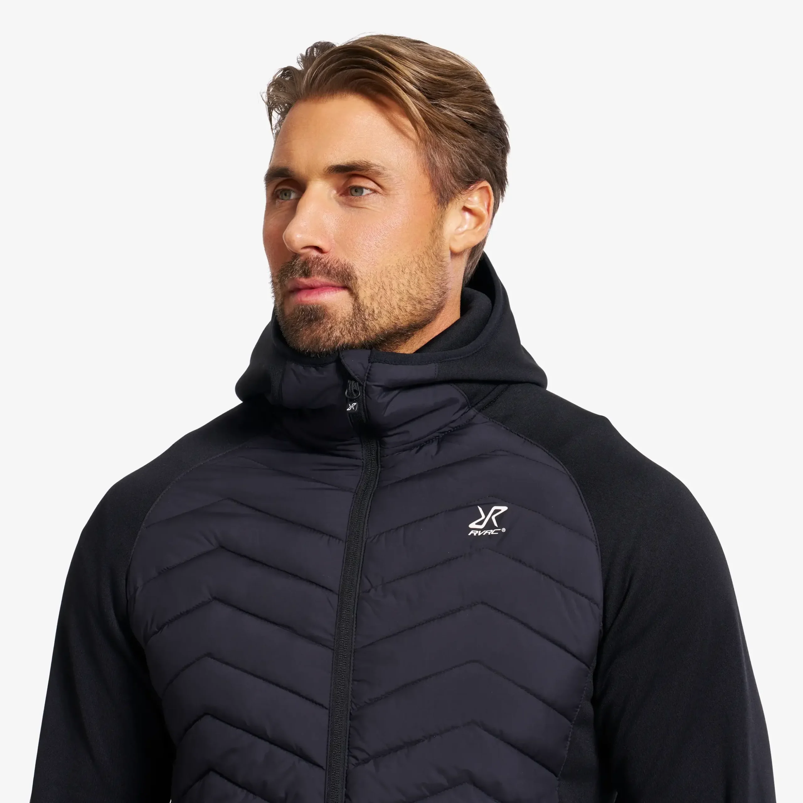 Evolution Hybrid Fleece Jacket Herren Black