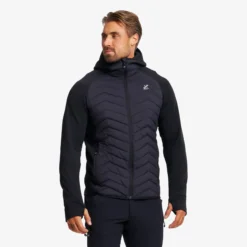 Evolution Hybrid Fleece Jacket Herren Black
