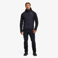 Evolution Hybrid Fleece Jacket Herren Black
