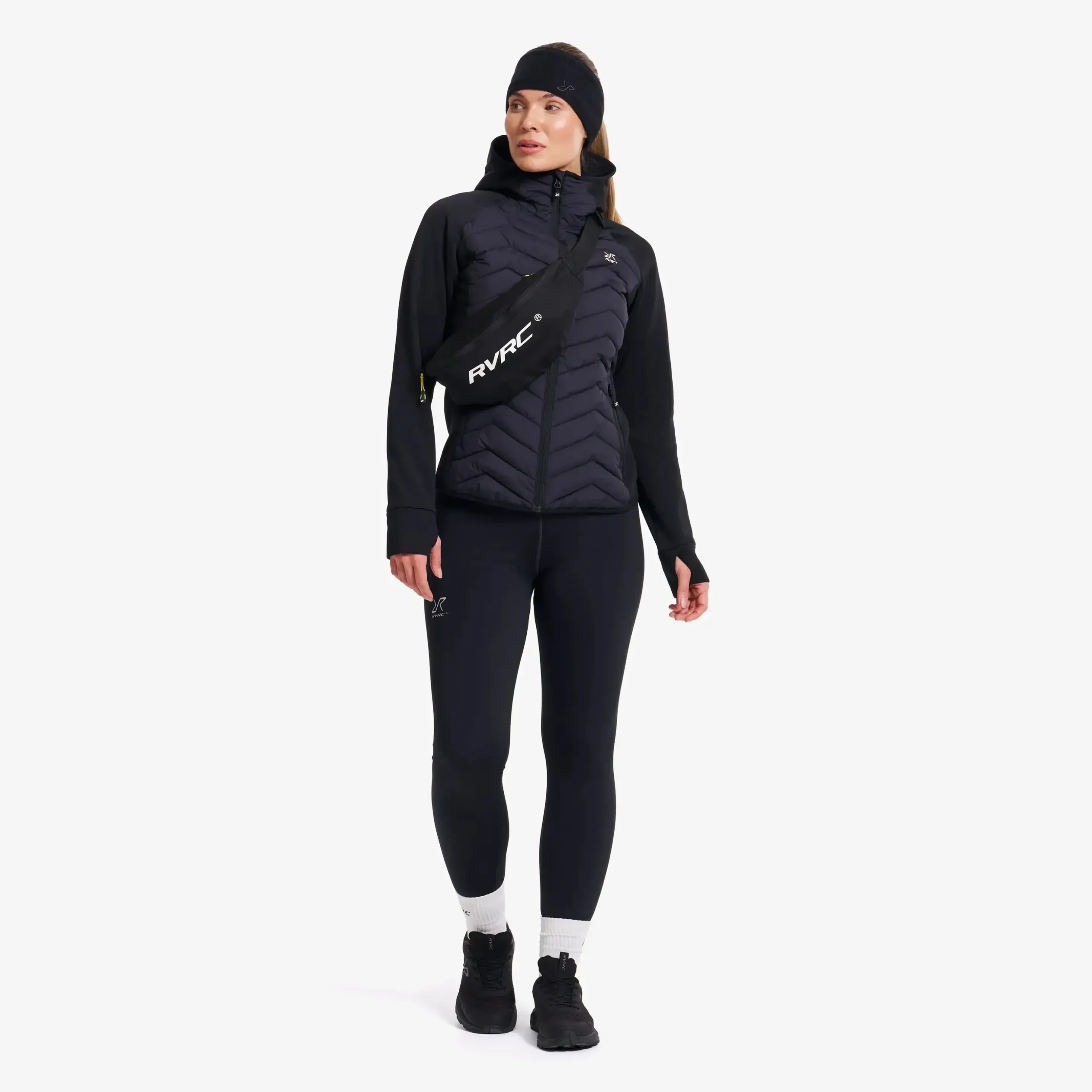 Evolution Hybrid Fleece Jacket Damen Black