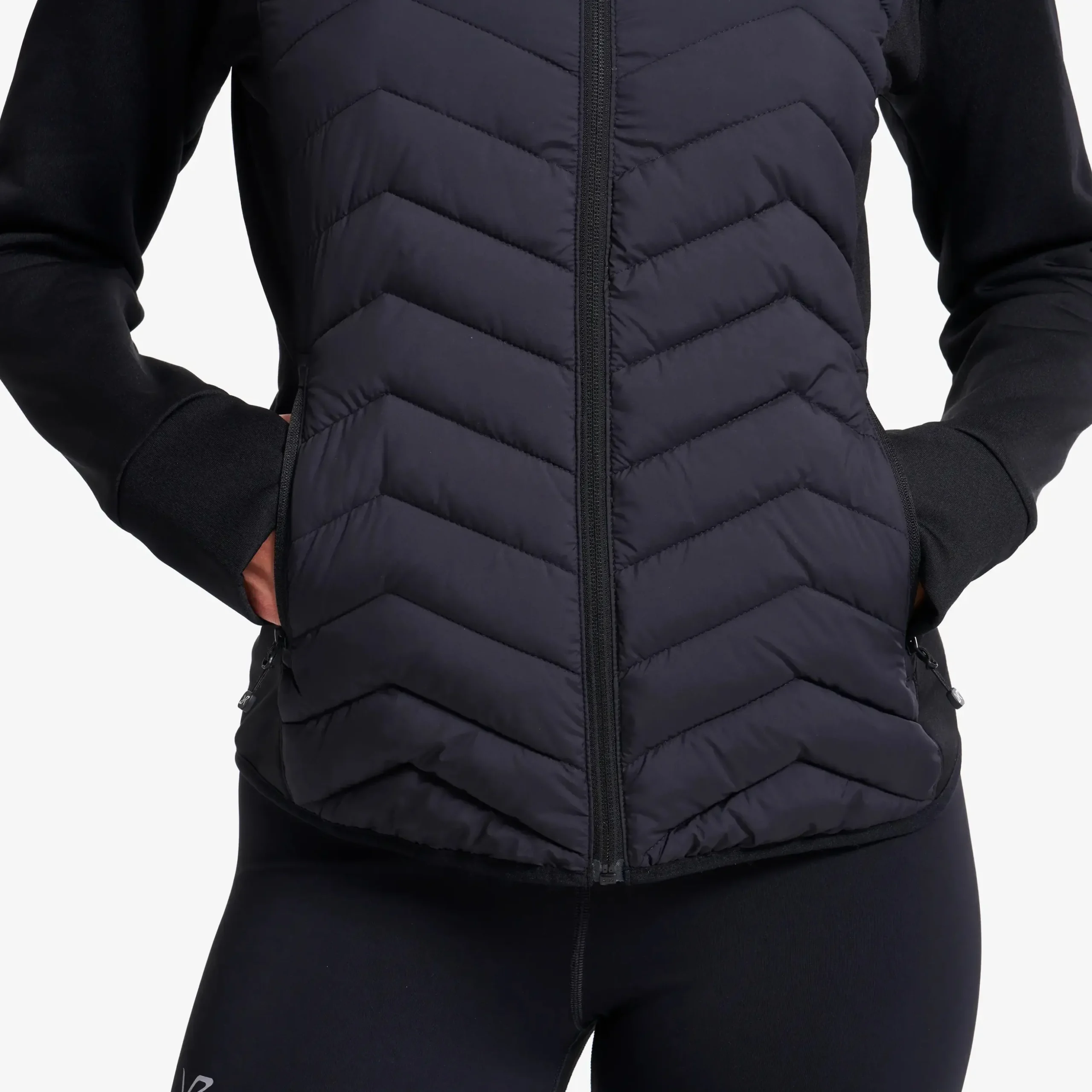 Evolution Hybrid Fleece Jacket Damen Black