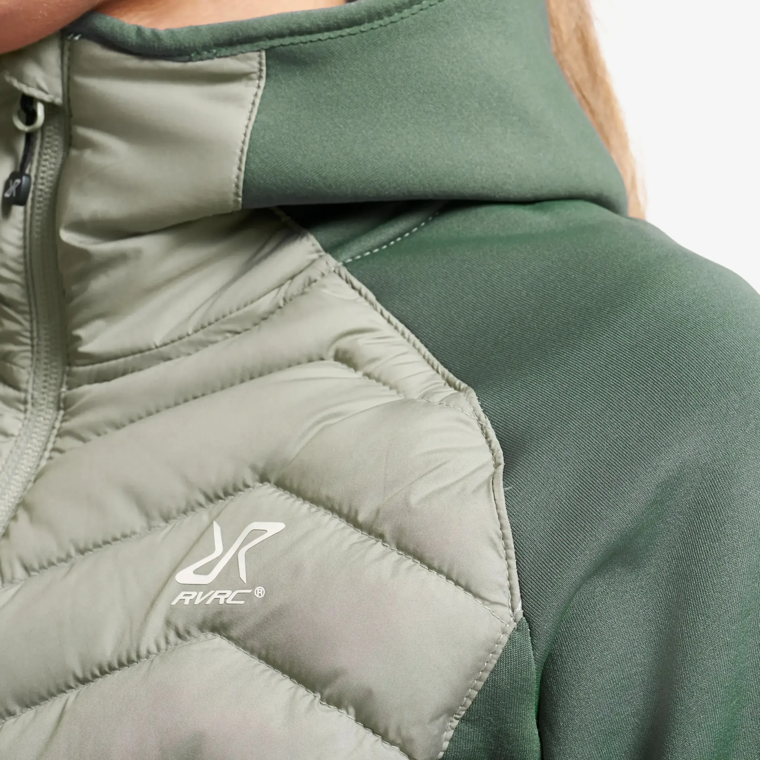 Evolution Hybrid Fleece Jacket Damen Balsam Green/Shadow