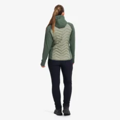 Evolution Hybrid Fleece Jacket Damen Balsam Green/Shadow