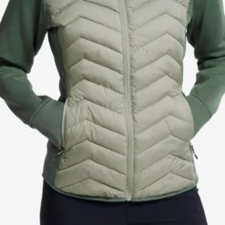 Evolution Hybrid Fleece Jacket Damen Balsam Green/Shadow