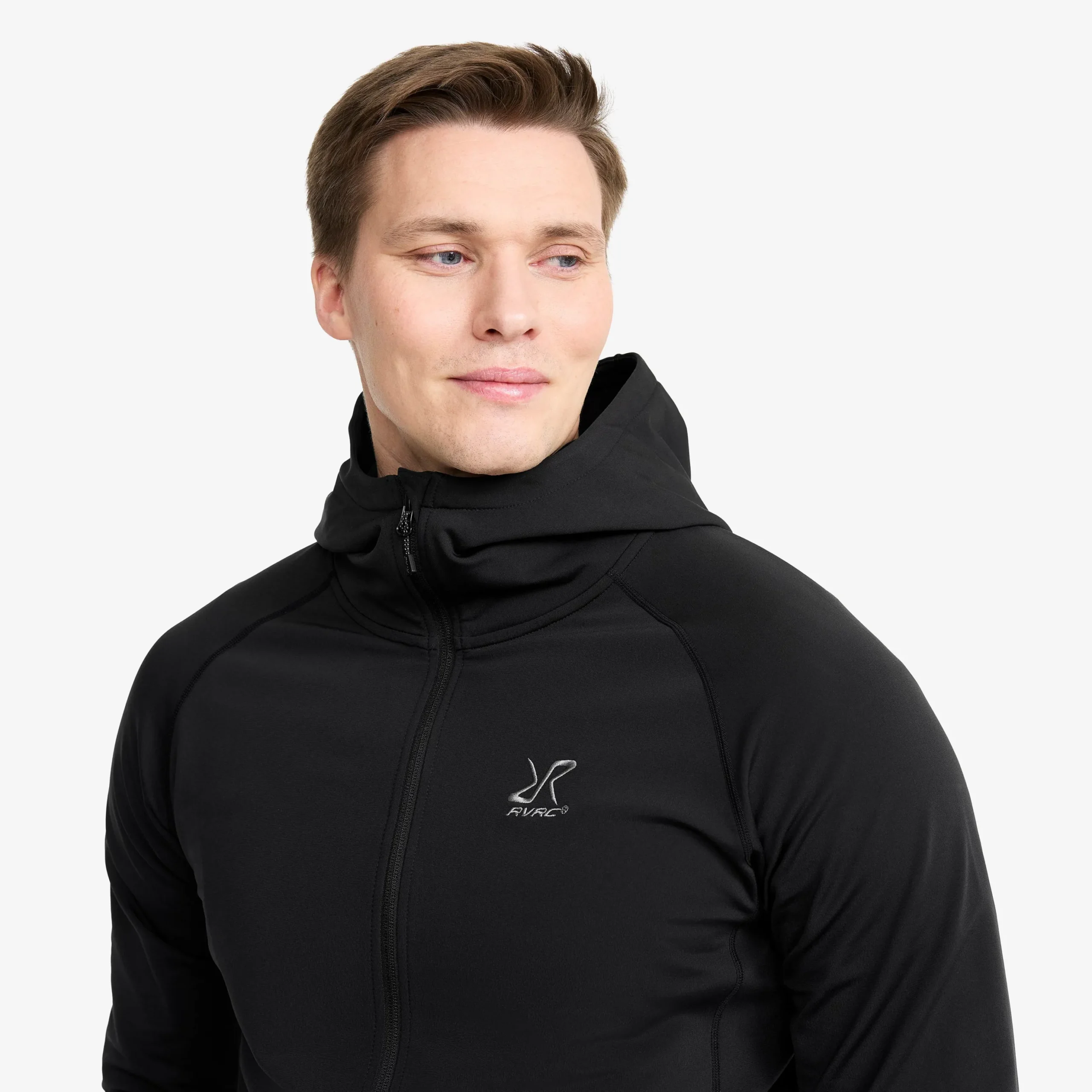 Evolution Light Stretch Fleece Hoodie Herren Black