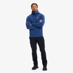 Evolution Light Stretch Fleece Hoodie Herren Insignia Blue