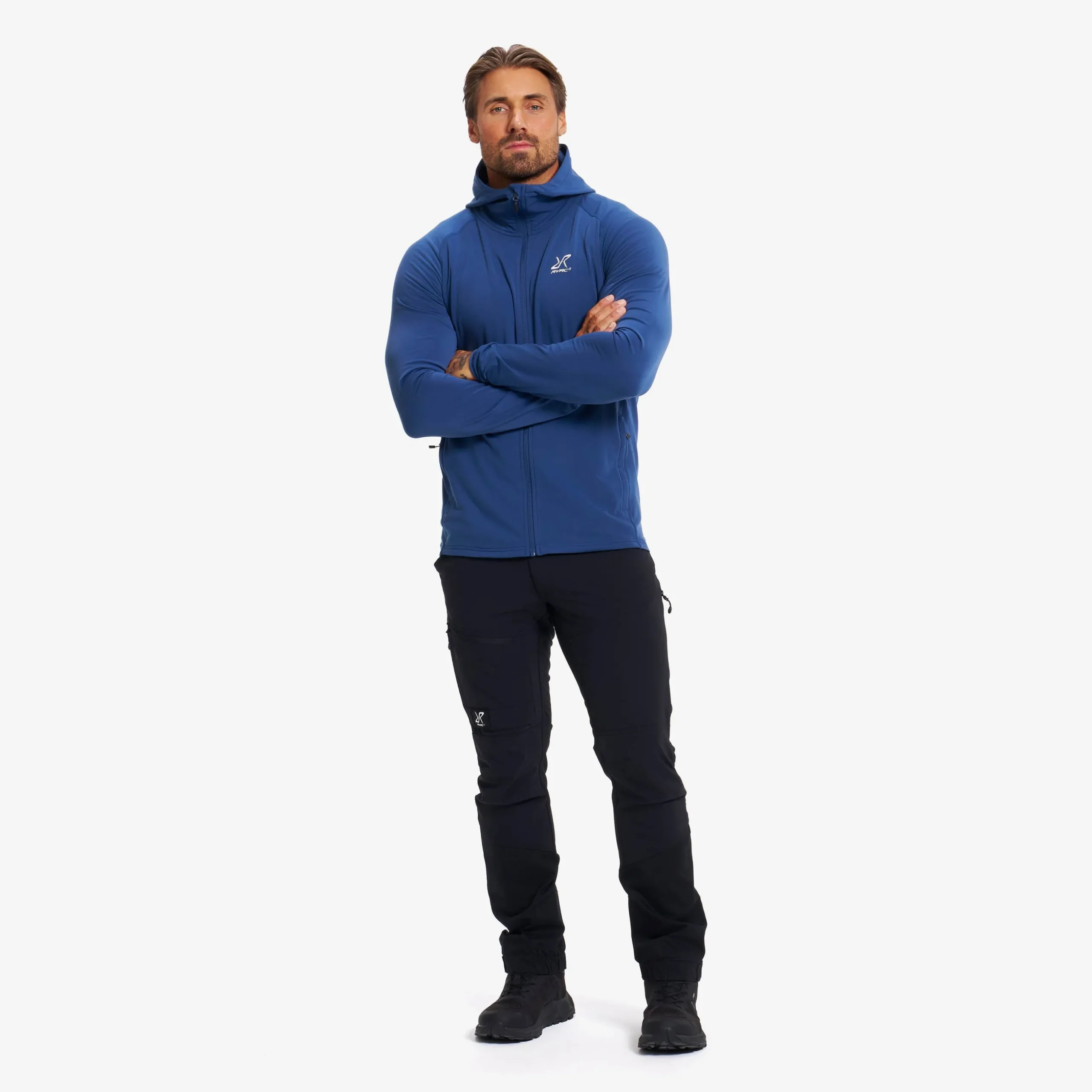 Evolution Light Stretch Fleece Hoodie Herren Insignia Blue