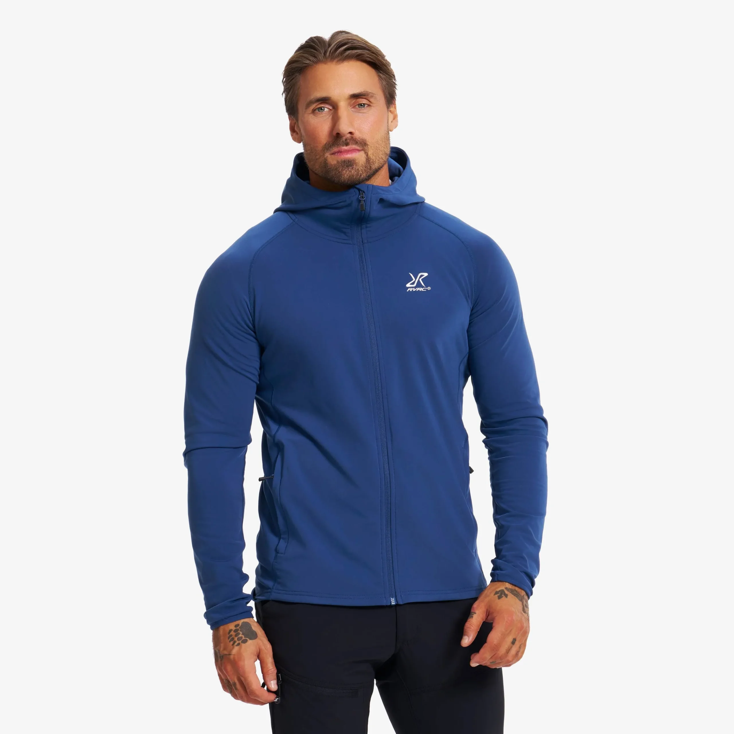 Evolution Light Stretch Fleece Hoodie Herren Insignia Blue