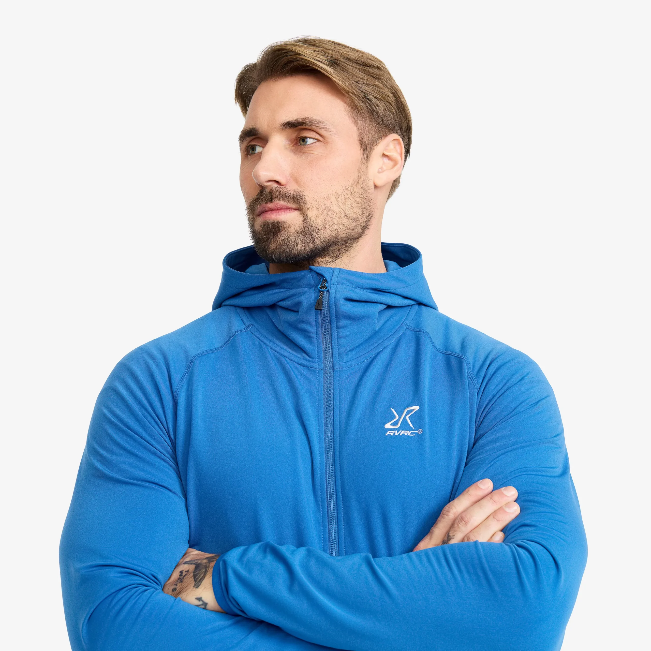 Evolution Light Stretch Fleece Hoodie Herren Classic Blue