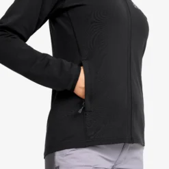 Evolution Light Stretch Fleece Hoodie Damen Black