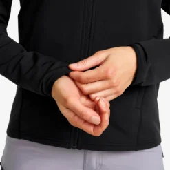 Evolution Light Stretch Fleece Hoodie Damen Black
