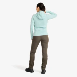 Evolution Light Stretch Fleece Hoodie Damen Gray Mist