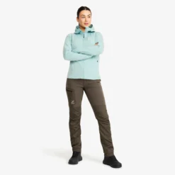 Evolution Light Stretch Fleece Hoodie Damen Gray Mist